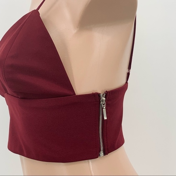 Urban Outfitters Out From Under Red Bralette w/Zipper - Picture 3 of 8